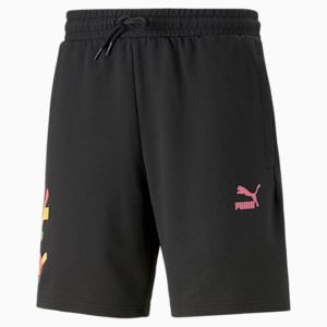 Puma Worldwide Regular Fit Unisex 8" Shorts, PUMA Black, extralarge-IND